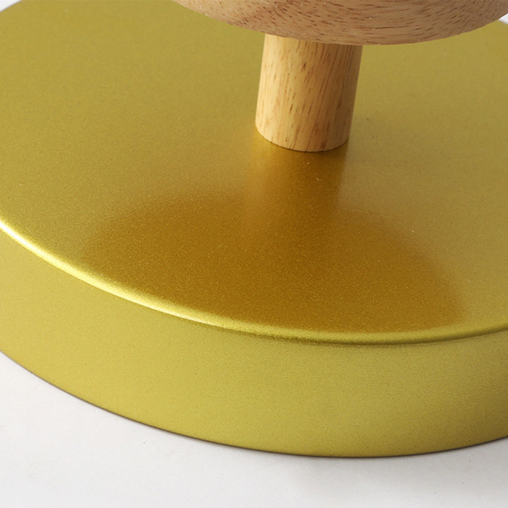 Nörd – Scandinavische Plafondlamp met Houten Basis & Zacht Pastel Design