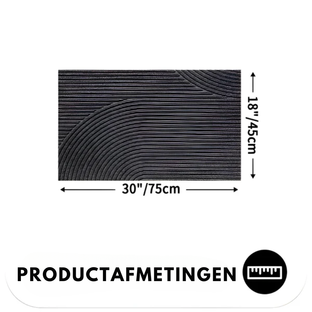 GeoGrip Matta – Modern Halkfri PVC-Designmatta för Hall & Entré