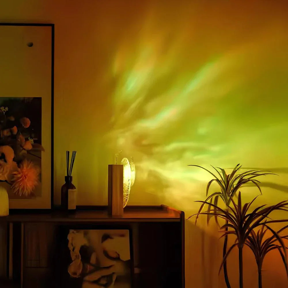 SolAura – Solnedgångslampa med justerbar projektion och dimbart varmt ljus