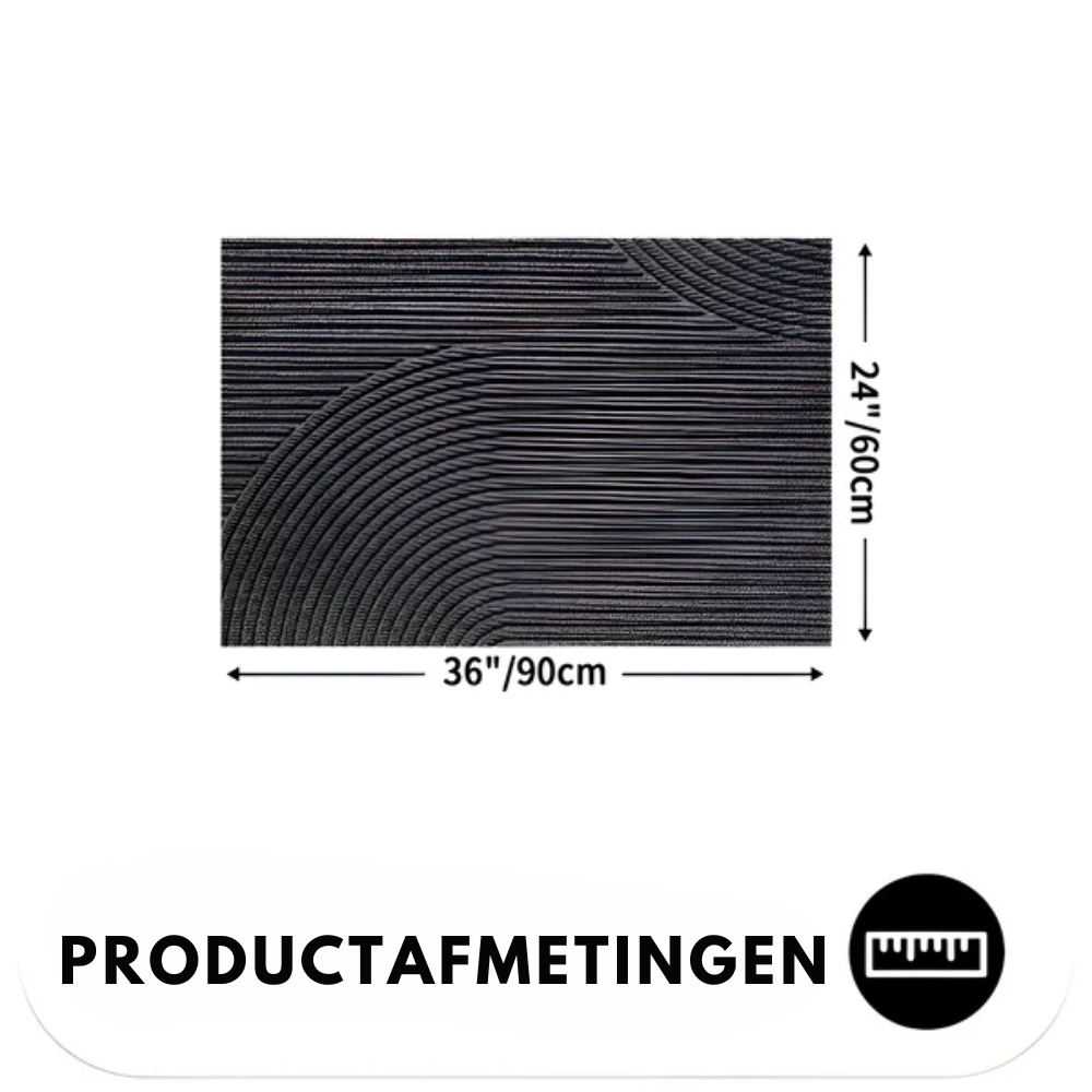 GeoGrip Matta – Modern Halkfri PVC-Designmatta för Hall & Entré