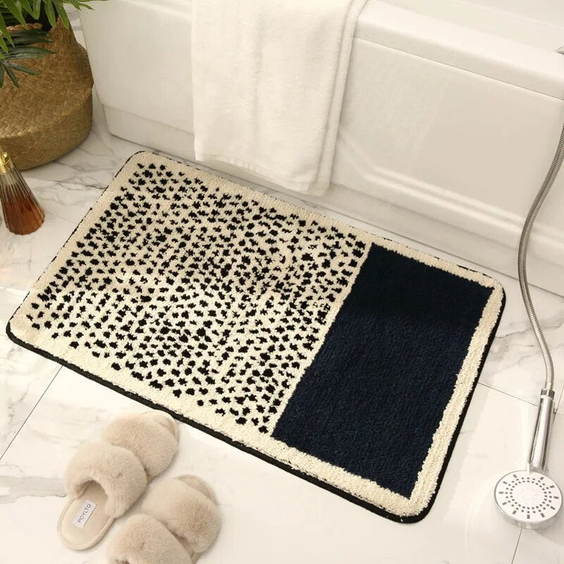 Nordic AbstractStep – Skandinavisk Halkfri & Absorberande Badrumsmatta