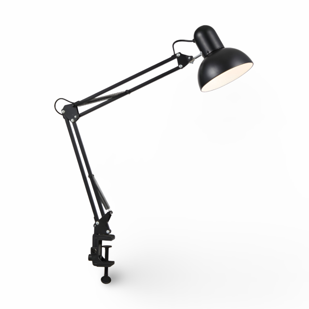 FlexiGlow Clip – Justerbar Skrivbordslampa med Lång Arm