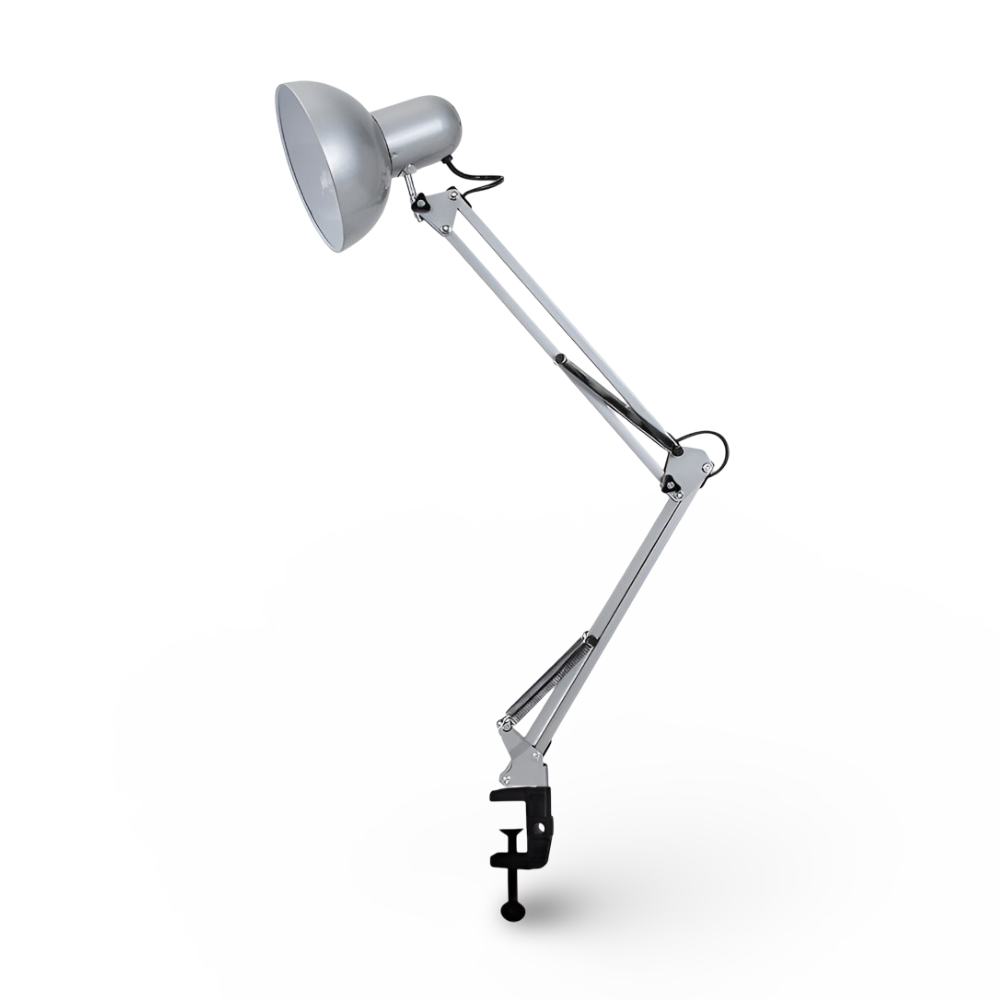 FlexiGlow Clip – Justerbar Skrivbordslampa med Lång Arm