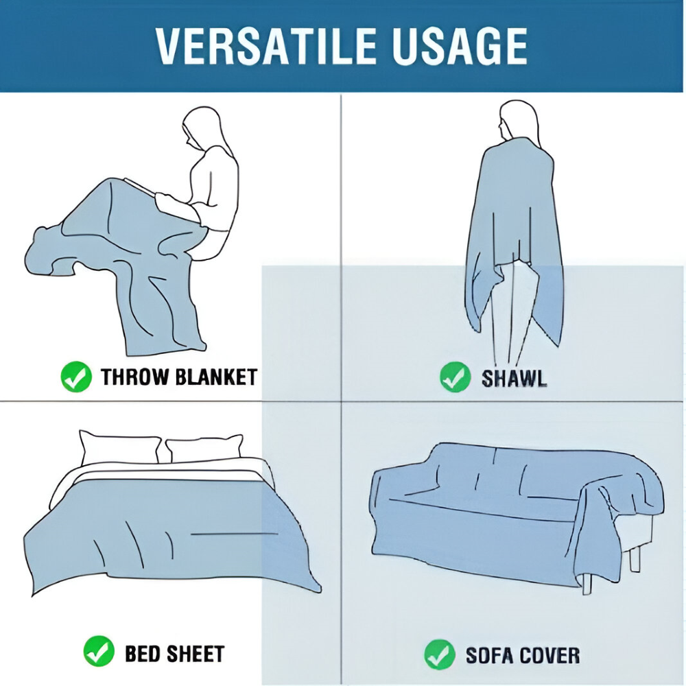 ArchGlow SofaWrap – Lyxigt Jacquardöverdrag med Mångsidig Användning