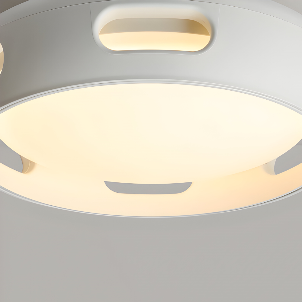 AeroGlow Round – Bladlös LED-Takfläkt med Nordic Design