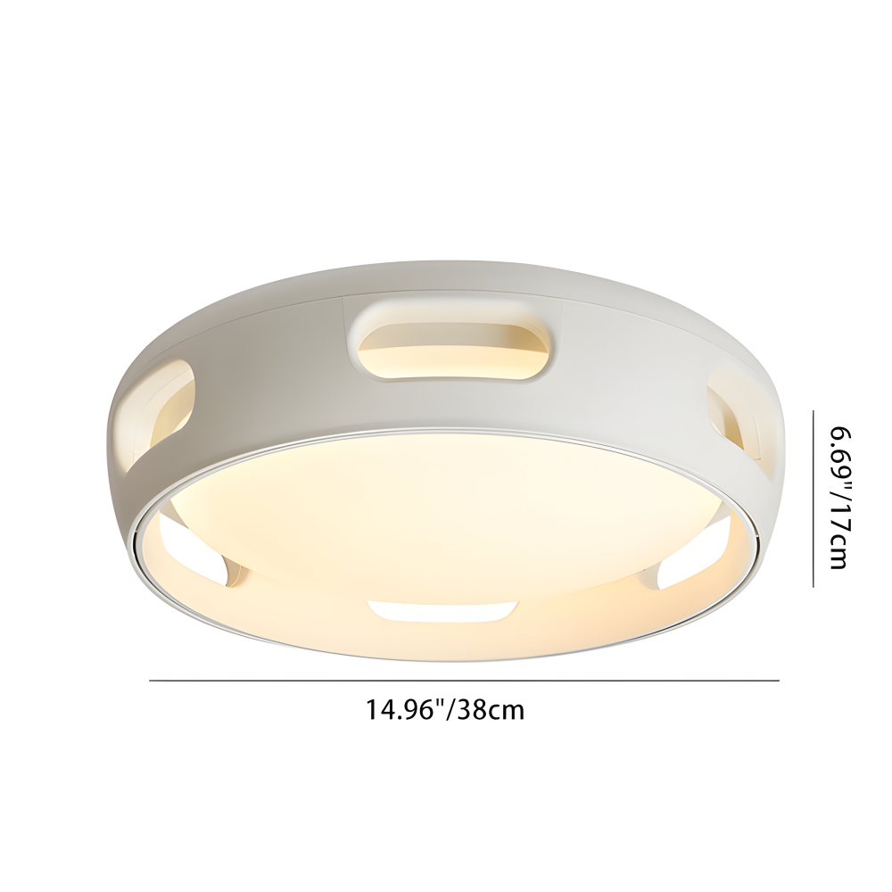 AeroGlow Round – Bladlös LED-Takfläkt med Nordic Design