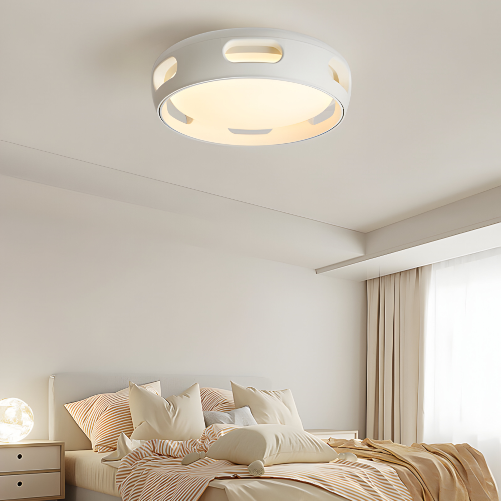 AeroGlow Round – Bladlös LED-Takfläkt med Nordic Design