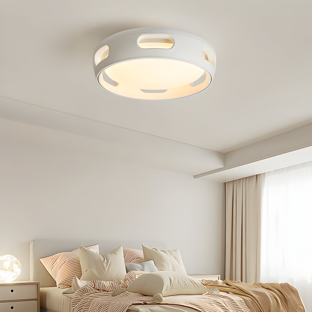 AeroGlow Round – Bladlös LED-Takfläkt med Nordic Design