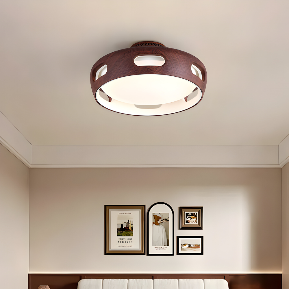 AeroGlow Round – Bladlös LED-Takfläkt med Nordic Design