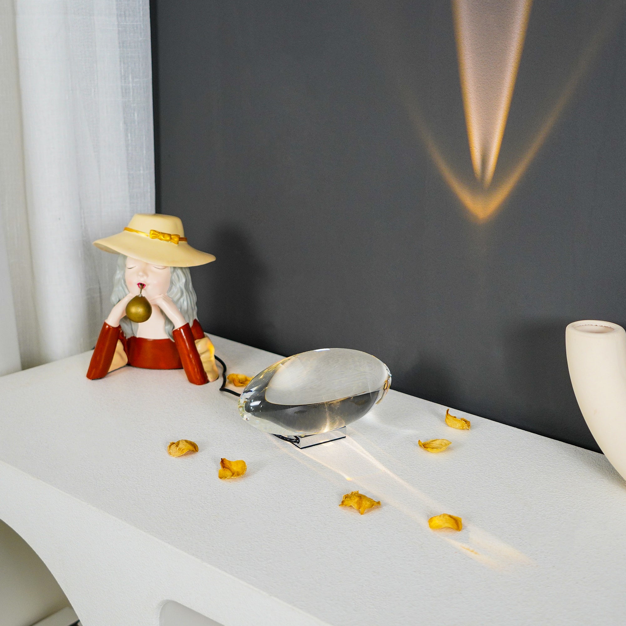 Marsman – Designad Bordslampa i Kristall med Stämningsfull LED-Belysning