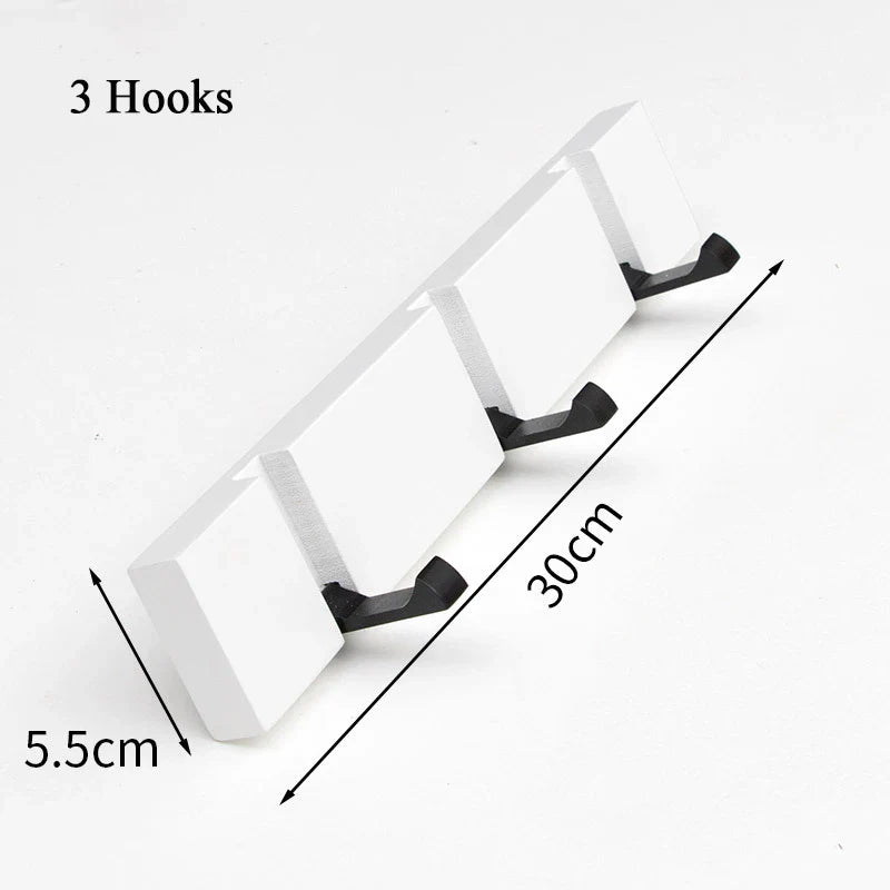 Bambu Väggorganisatör med Fällbara Krokar – Hållbar & Stilren Förvaring