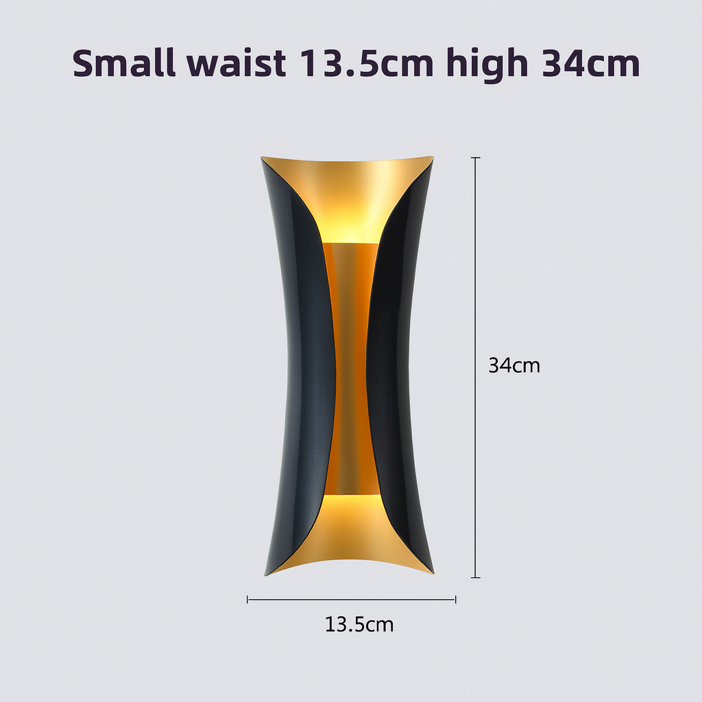 LjusLyx – Modern LED Vägglampa för Utomhusbruk med Elegant Design