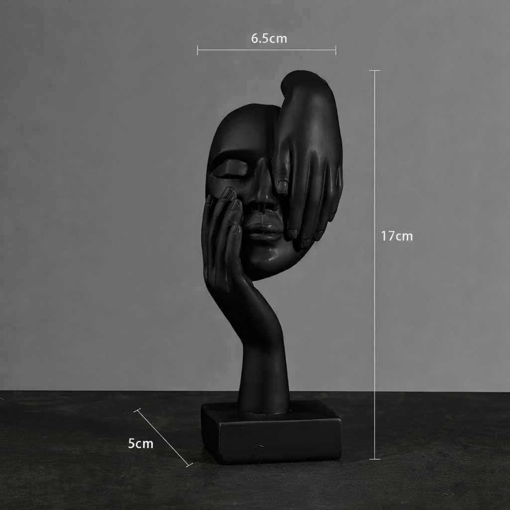 ThinkForm Skulptur – Abstrakt Modern Dekorationsfigur i Harts