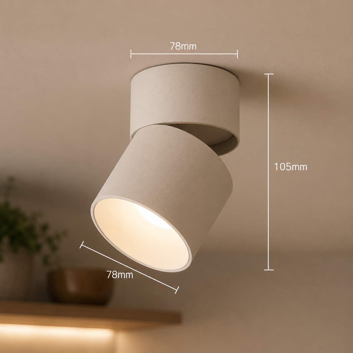 Skapa flexibel och stämningsfull belysning med en justerbar LED-takspot