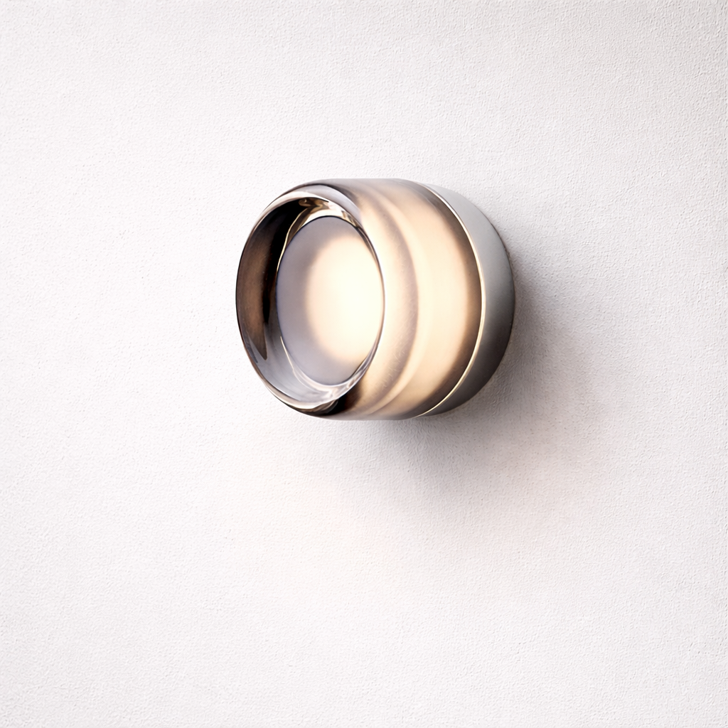 GlowJelly – Elegant Nordisk Vägglampa i Glas med LED-belysning