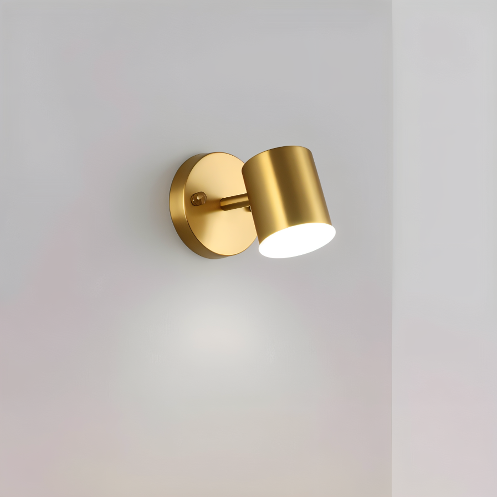 LumaCast – Cylindrisk Vägglampa i Järn för Inomhusbruk | LED Väggstrålkastare med Modern Design