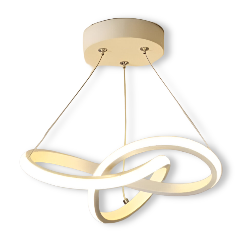 Spirallume – Modern LED Taklampa med Skulpturell Spiraldesign