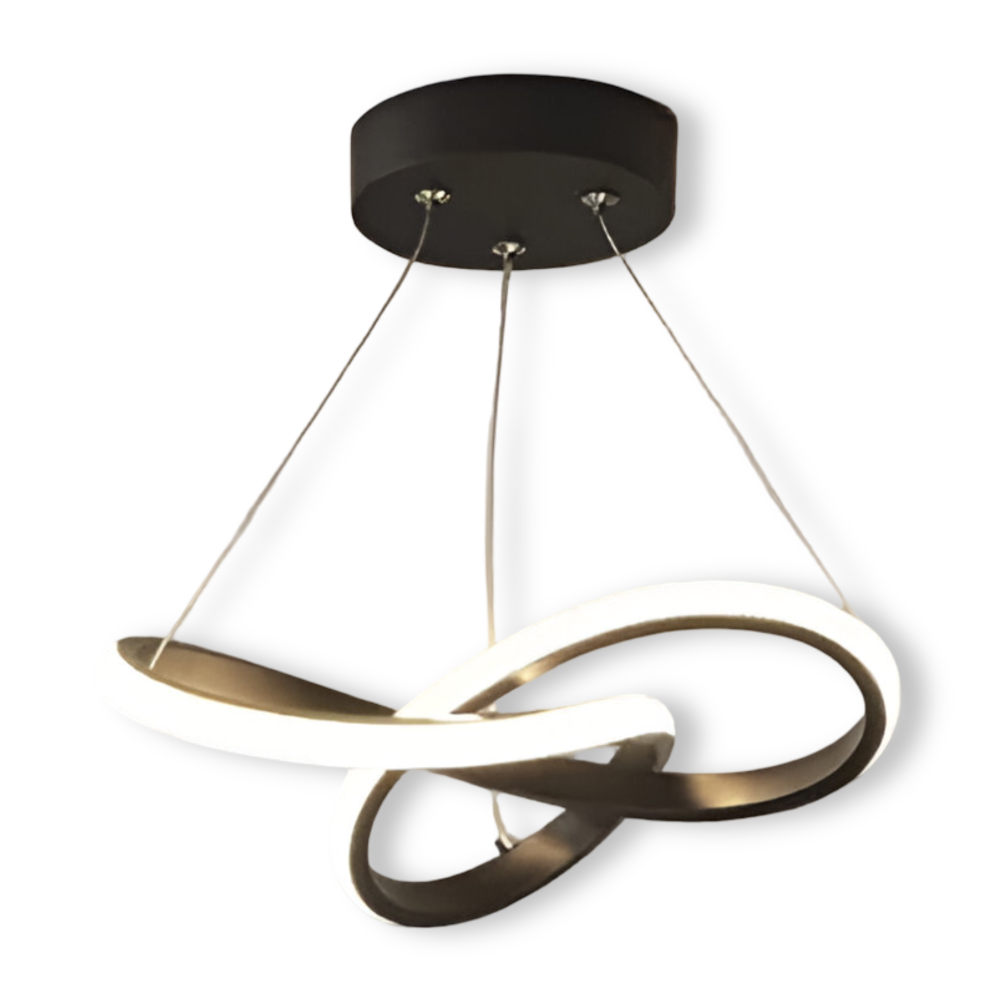 Spirallume – Modern LED Taklampa med Skulpturell Spiraldesign