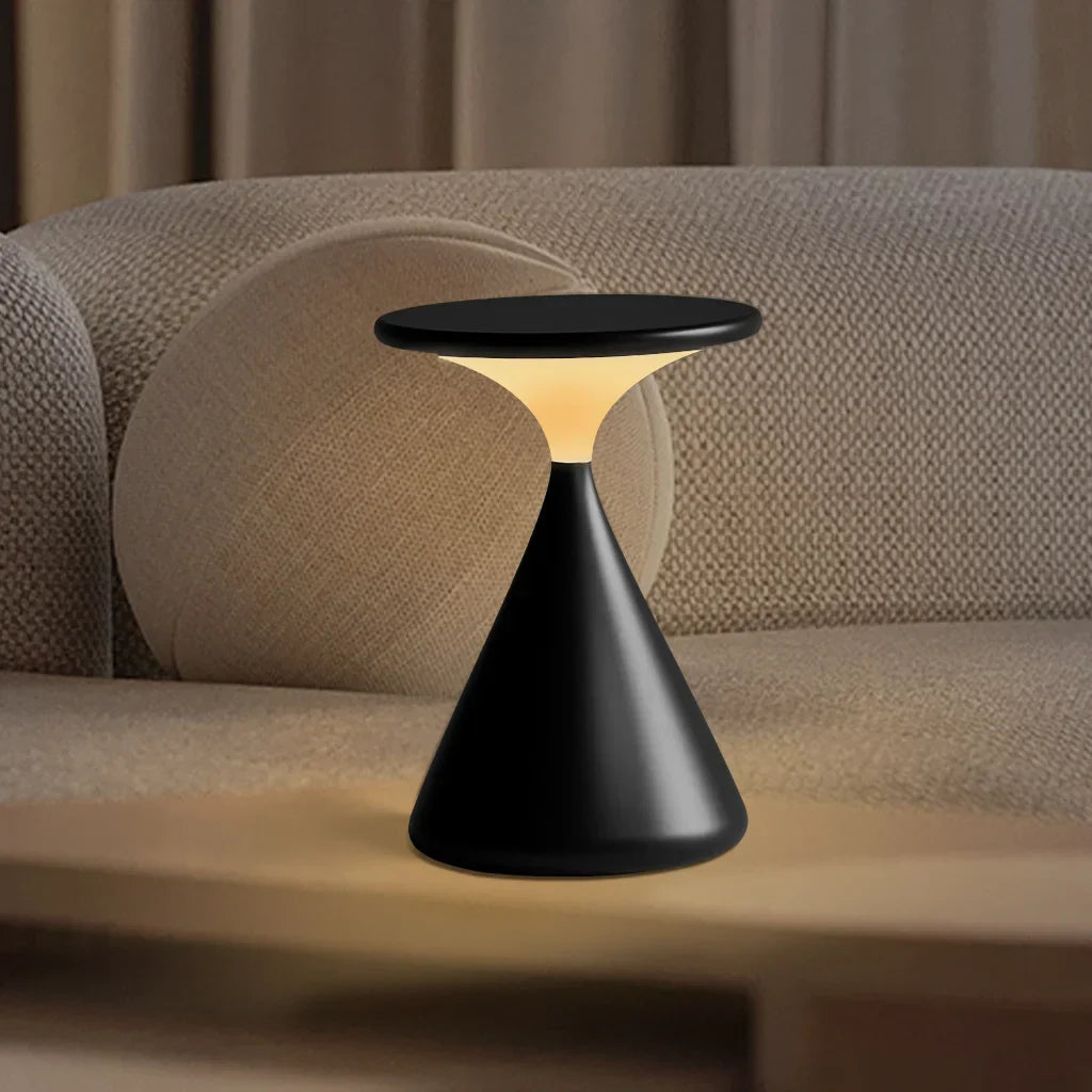 SandGleam – Trådlös timglasbordslampa med dimbar LED-belysning