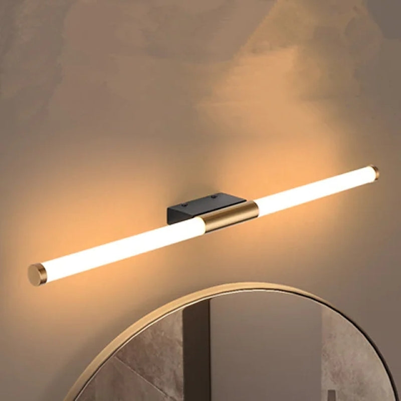 Linjär LED-vägglampa för spegel och badrum