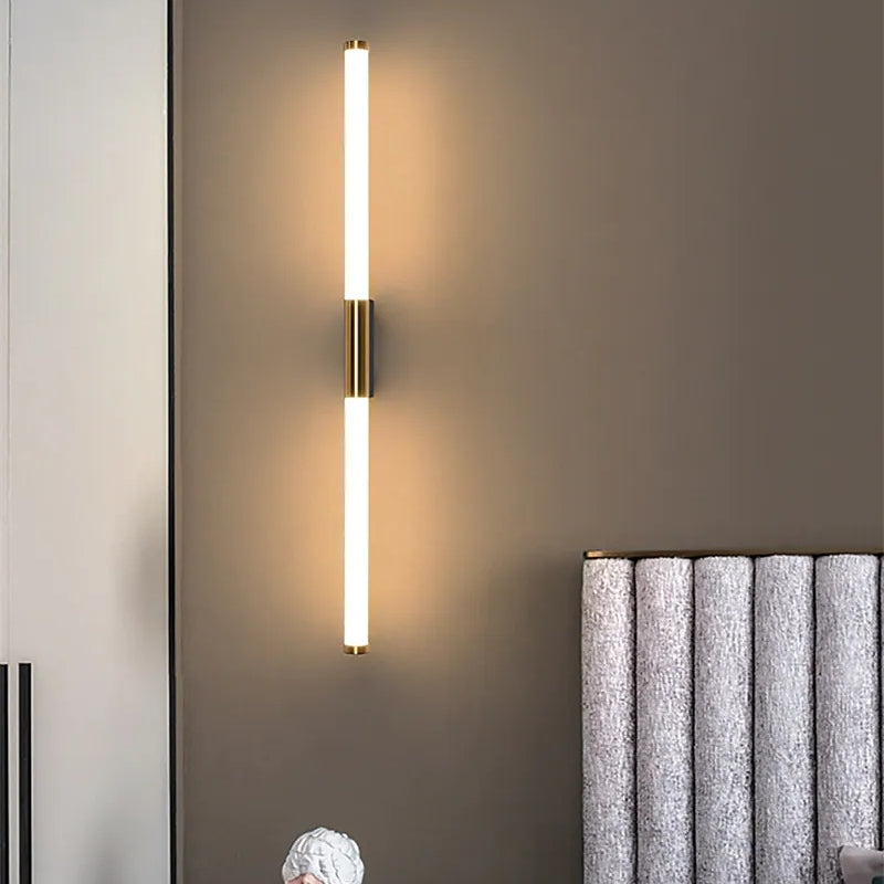 Linjär LED-vägglampa för spegel och badrum