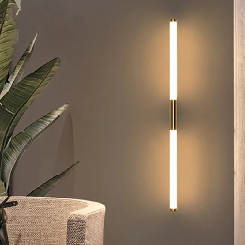 Linjär LED-vägglampa för spegel och badrum