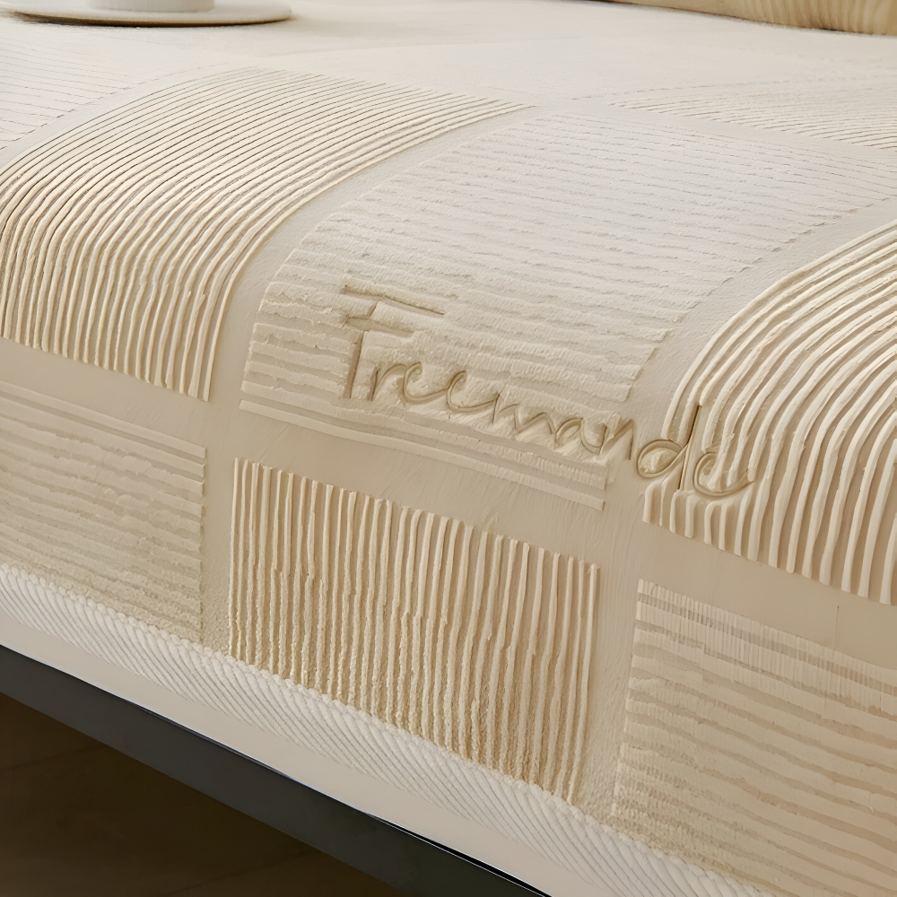 NordicHold Plush – Tjockt Antislipp Sofföverdrag i Elegant Polyesterdesign