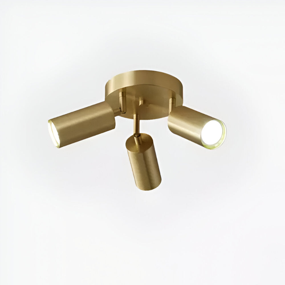 ZenBrass – Elegant Mässing Taklampa med Justerbara LED-Spotlights