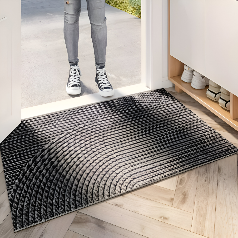 GeoGrip Matta – Modern Halkfri PVC-Designmatta för Hall & Entré