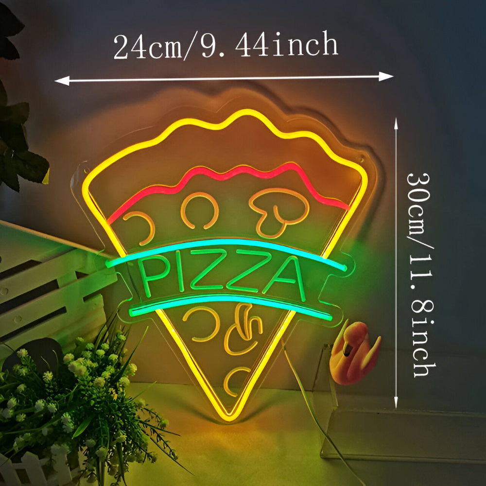 SnackLite – Färgglad Fastfood Neon Skylt för Bar & Restaurang