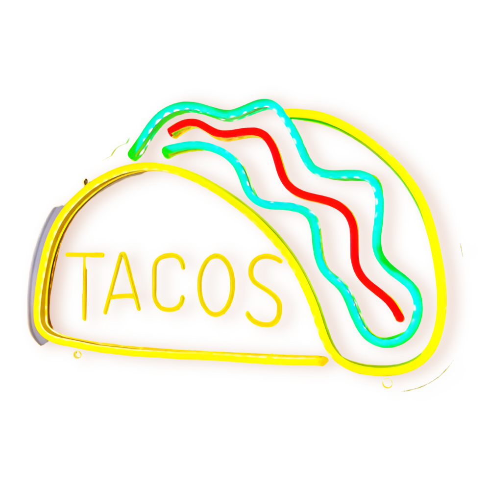 SnackLite – Färgglad Fastfood Neon Skylt för Bar & Restaurang