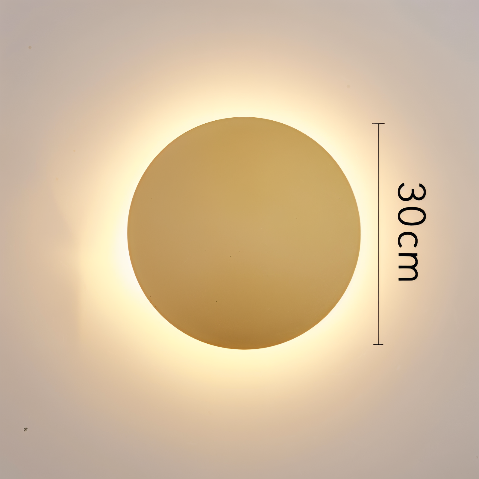 Lunaris – Modern Rund Vägglampa i Metall med Varmt LED-Ljus