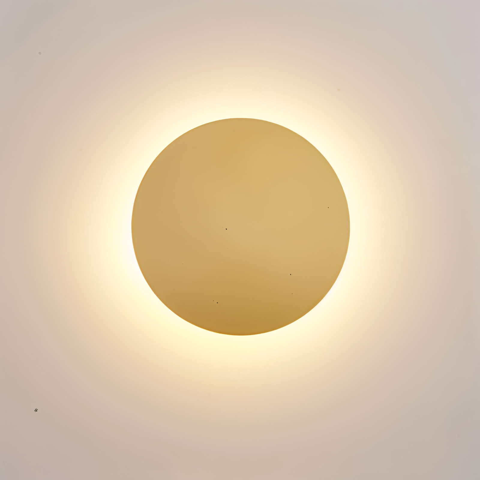 Lunaris – Modern Rund Vägglampa i Metall med Varmt LED-Ljus