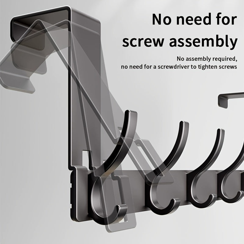 DoorHook Pro – Stark Över-Dörren Hängare i Metall med Flera Krokar