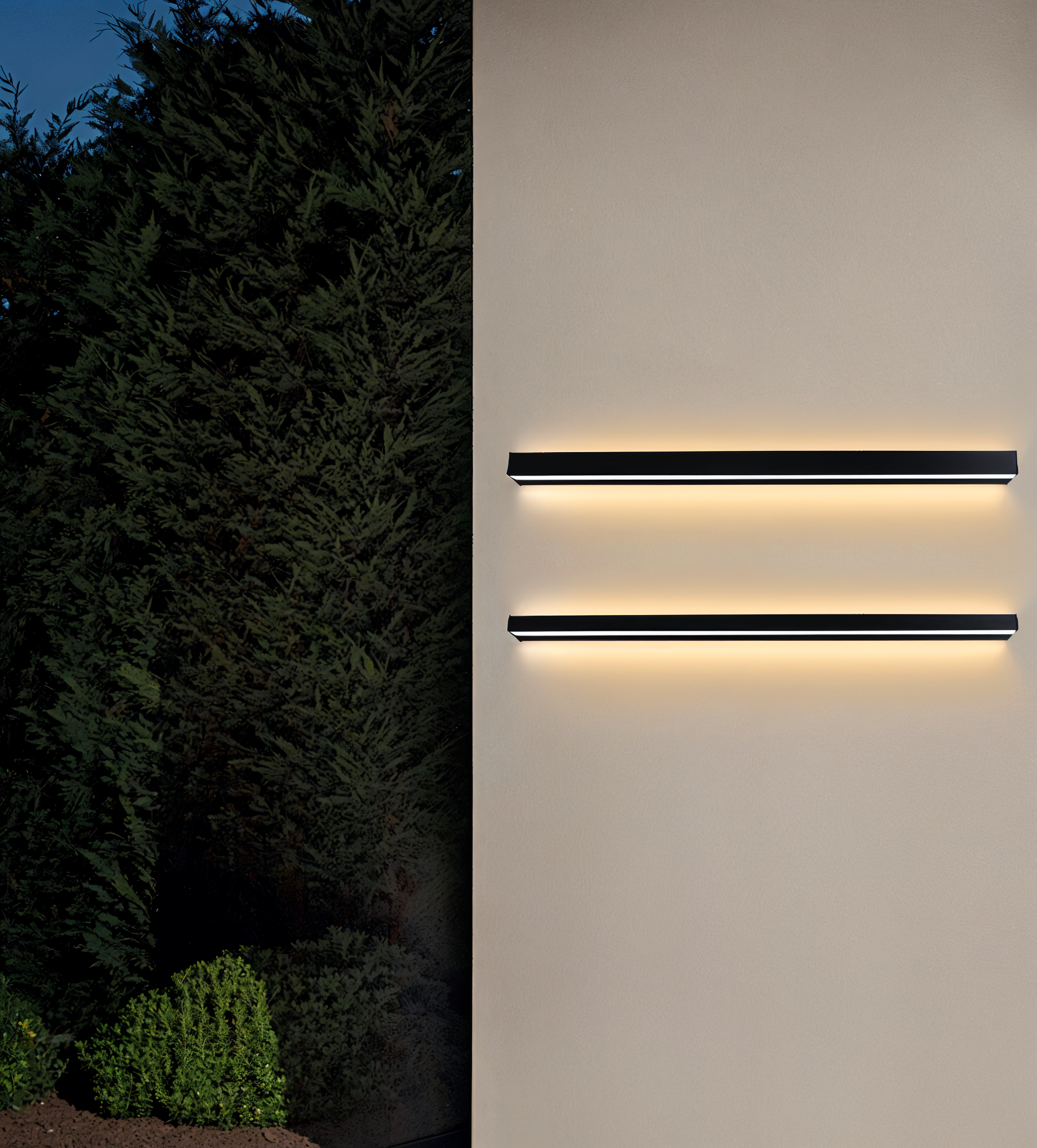 LineaLux – Vägglampa i Svart/Vit Linjär Design för Inomhus & Utomhusbruk (IP65)