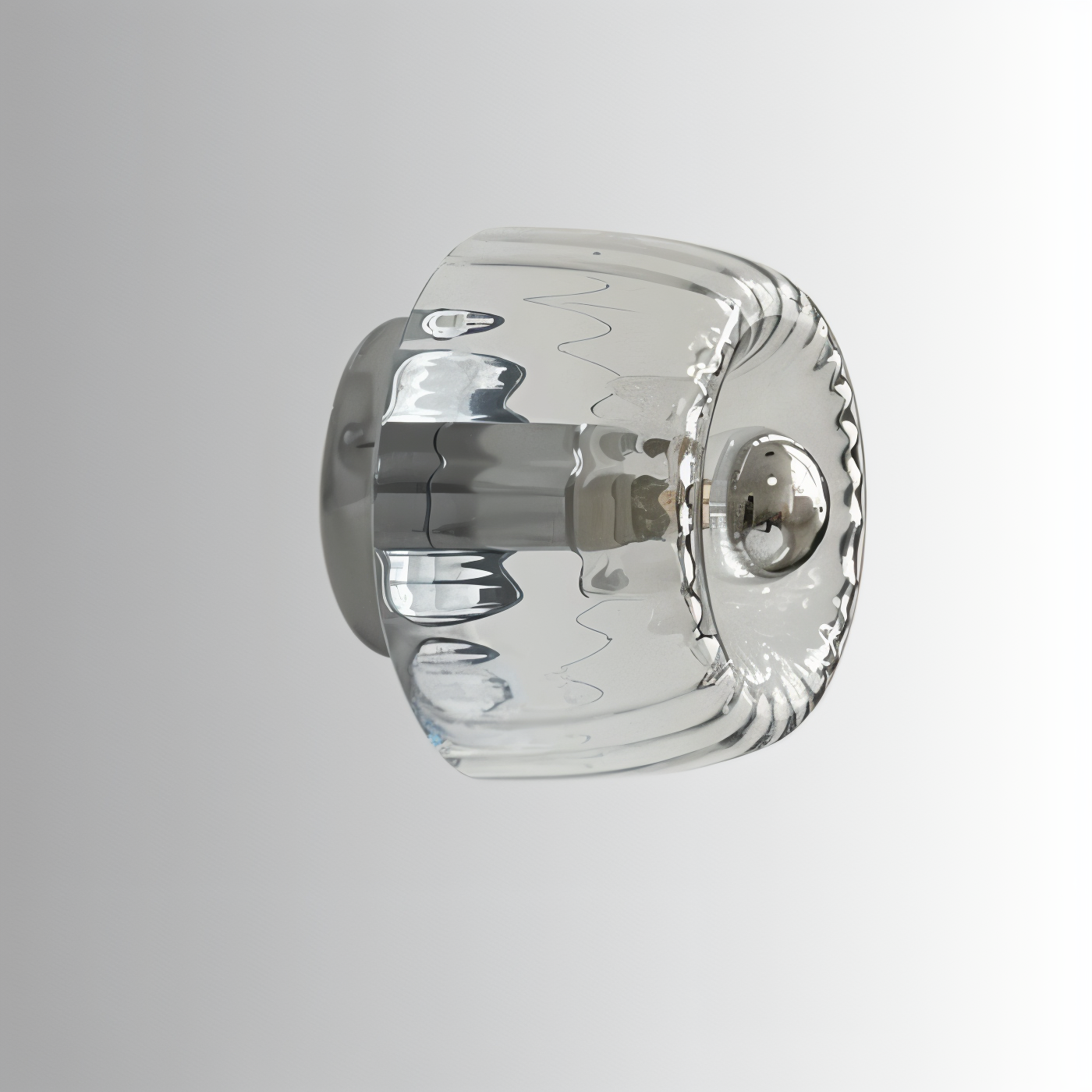 KnobRay – Vägglampa i Ribbadt Glas med Bauhaus Design