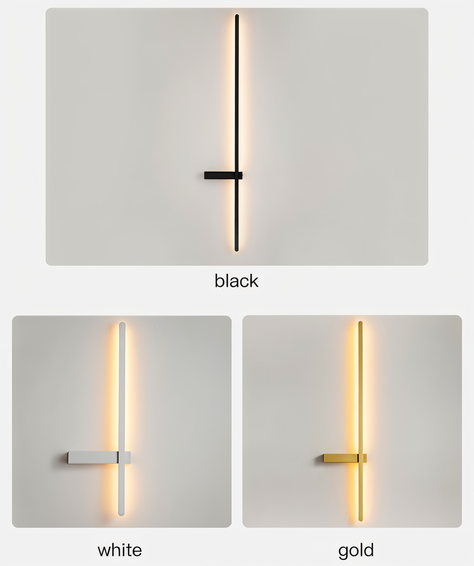 LinéaLux – Minimalistisk Svart LED Vägglampa i Modern Lång Design