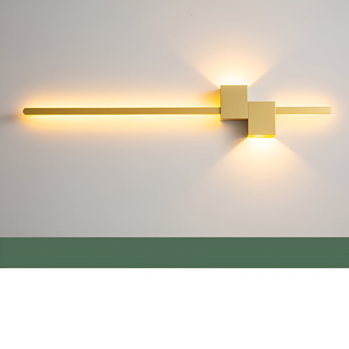 LinéaLux – Minimalistisk Svart LED Vägglampa i Modern Lång Design