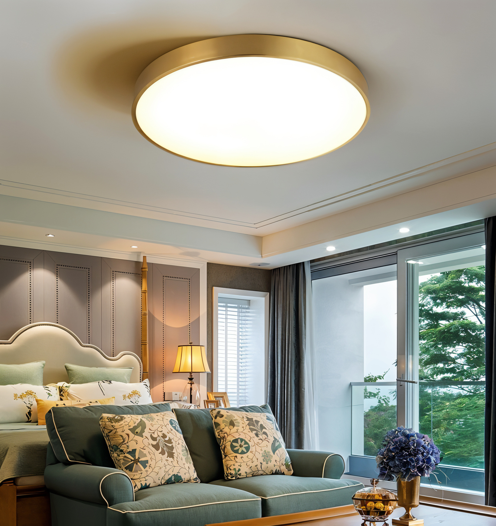 HaloMac – Modern Rund LED-Taklampa i Macaron-Stil