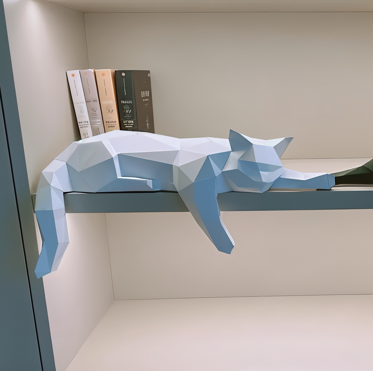 OriKat DIY – Modern 3D-Origamikatt för Kreativ Inredning