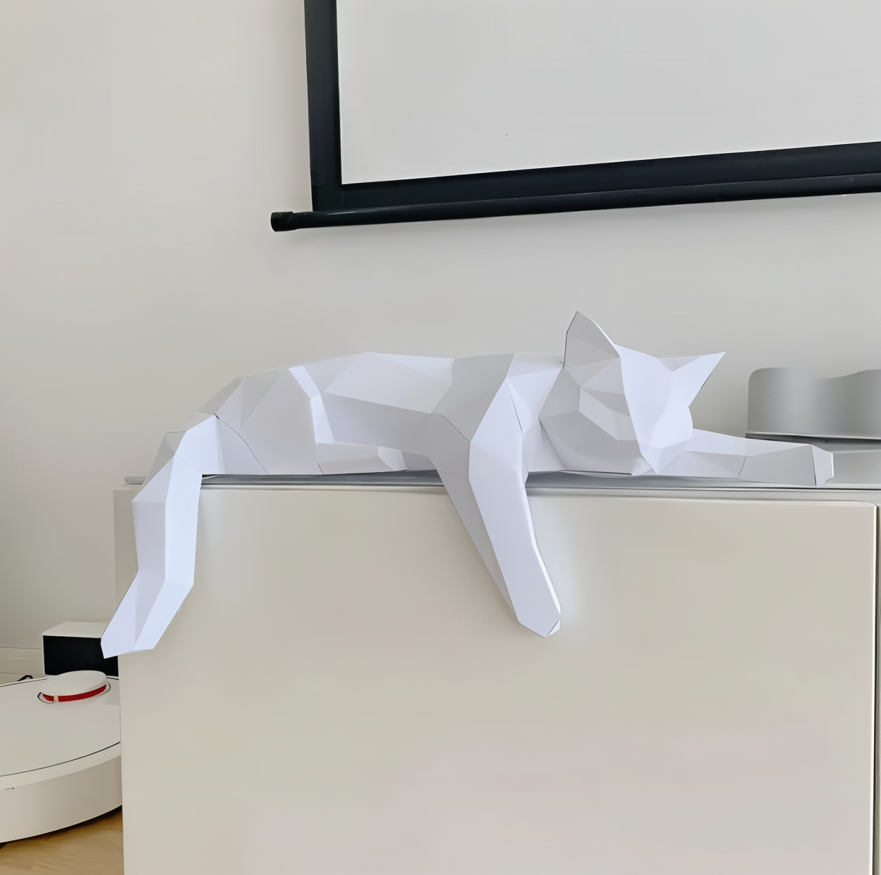 OriKat DIY – Modern 3D-Origamikatt för Kreativ Inredning