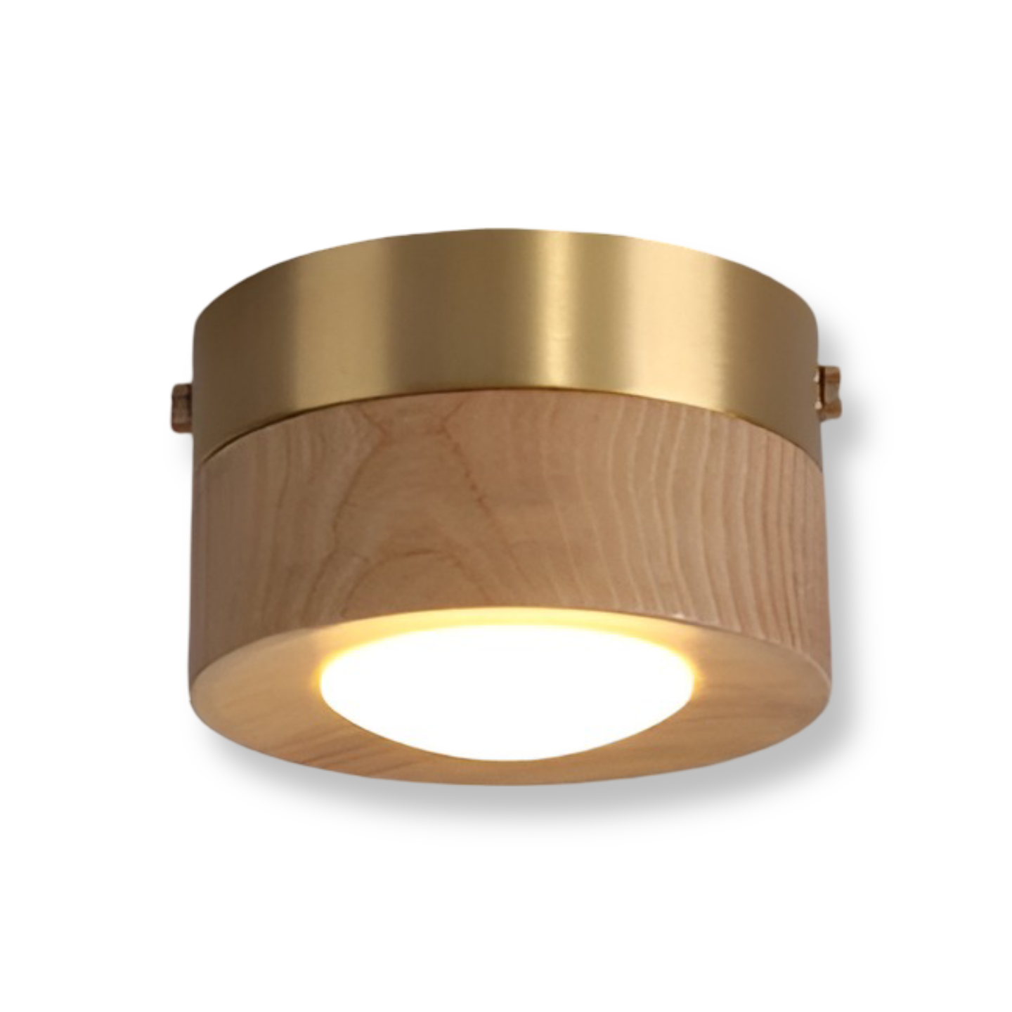 WoodSpot – LED Taklampa i Valnötsträ med Modern Spotlightdesign