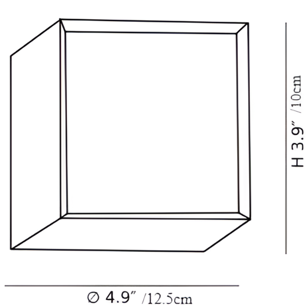 ZenWeave – Vägglampa i Tyg med Japansk Kvadratisk Design och Integrerad LED