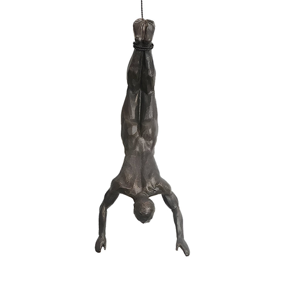 ClimbArt Väggskulptur Set – Kreativt Klättrande Man Motiv i Resin
