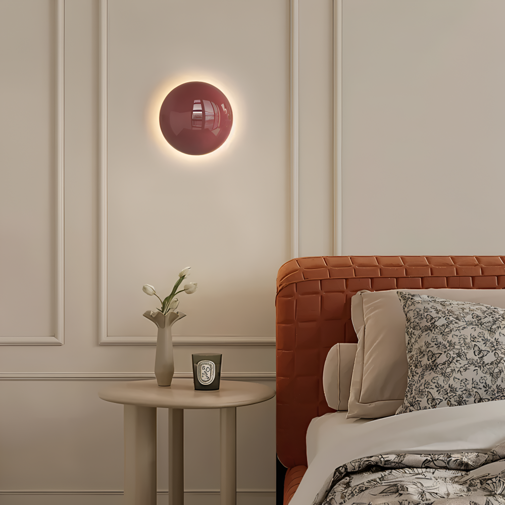 LumiCircle – Modern Rund Vägglampa i Järn med Energieffektiv LED-belysning