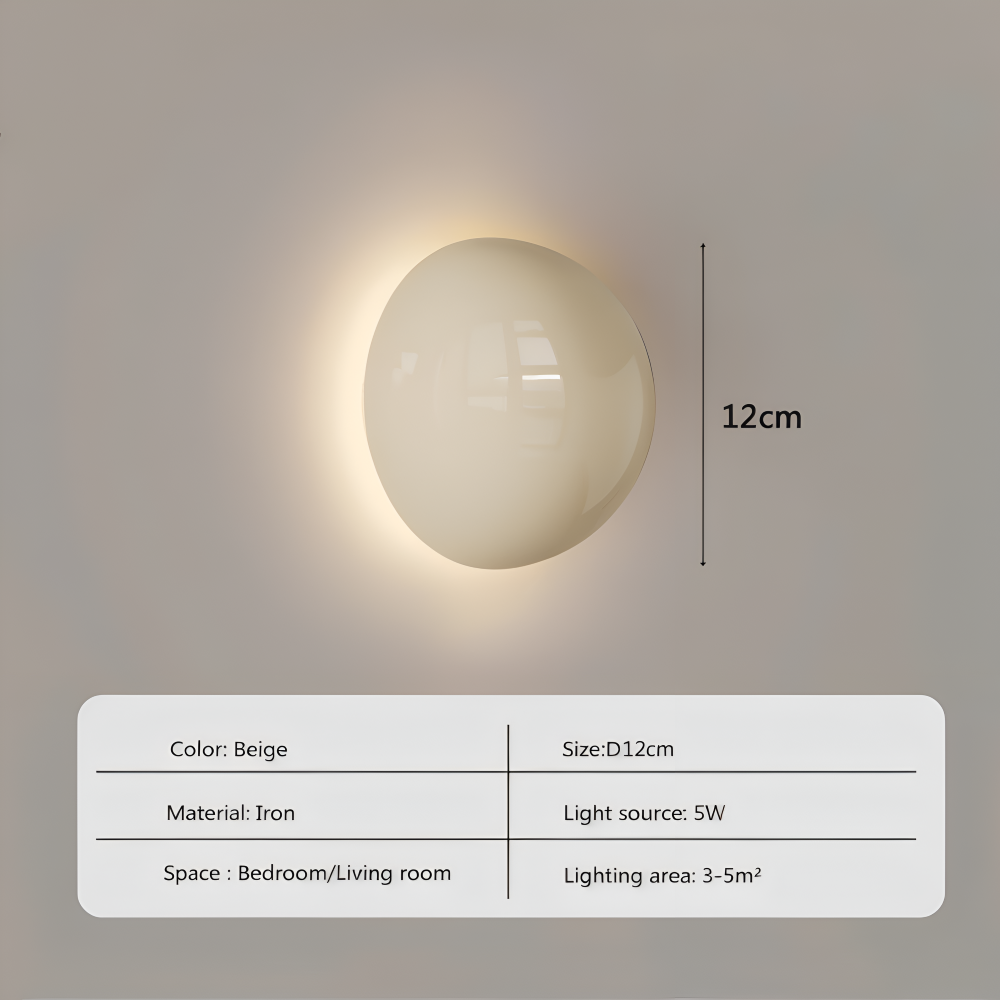 LumiCircle – Modern Rund Vägglampa i Järn med Energieffektiv LED-belysning