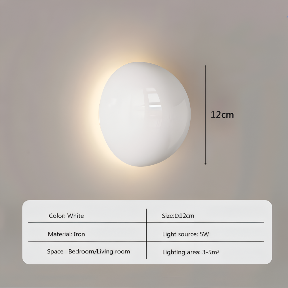 LumiCircle – Modern Rund Vägglampa i Järn med Energieffektiv LED-belysning