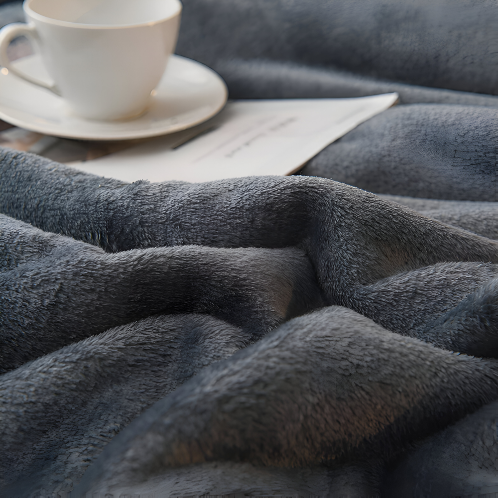 FrostNest Plaid – Dubbelsidig Flanell & Fleece med Dragkedja