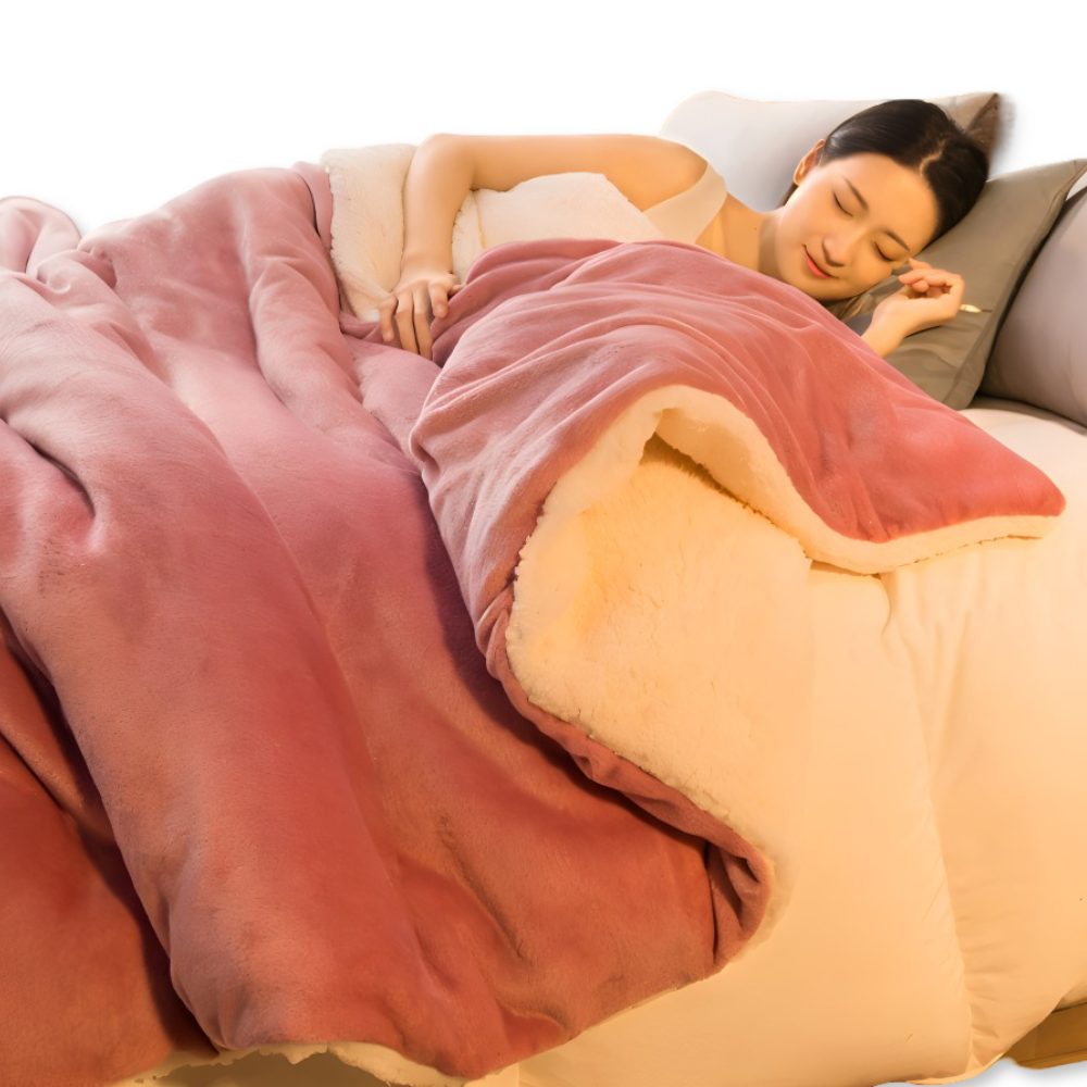 FrostNest Plaid – Dubbelsidig Flanell & Fleece med Dragkedja