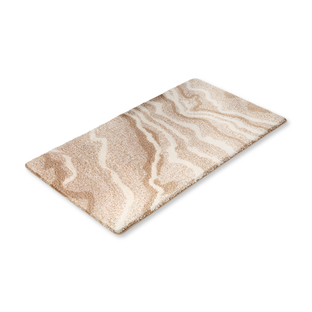 Marbella – Mjuk Badmatta i Marmorlook med Halksäker Undersida